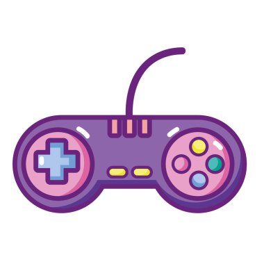 video oyunu denetleyicisi oyun düğmeleri teknoloji vektör çizim ile