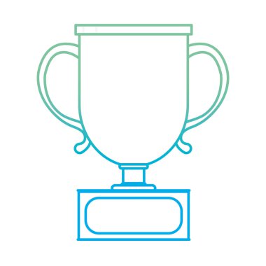 satır Kupası ödül kazanan spor yarışması vektör çizim için bozulmuş