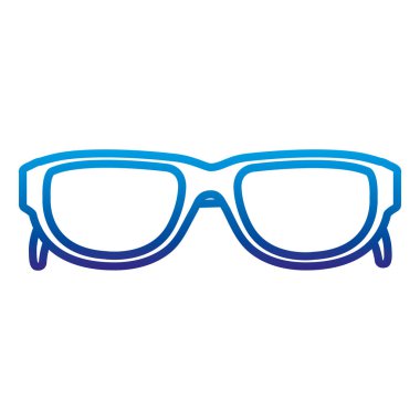 bozulmuş satır optik güneş gözlüğü çerçeve nesne stili vektör çizim