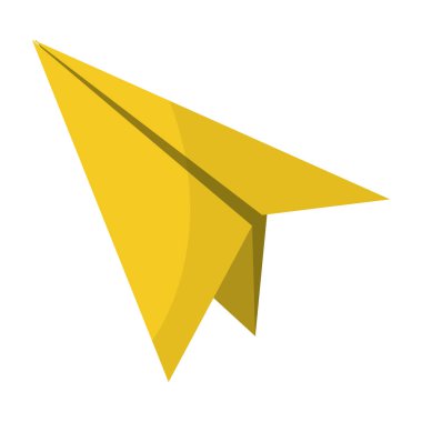 kağıt uçak fly origami nesne vektör çizim