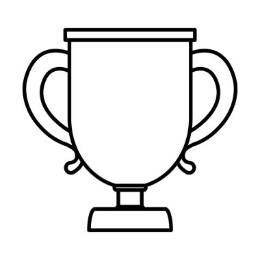 satır Kupası ödül kazanan rekabet vektör çizim sembolü