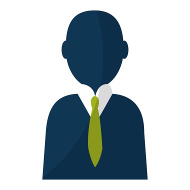 piktogram adam şık takım elbise ve kravat vektör çizim