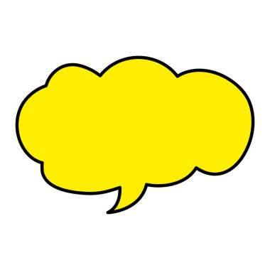 renk bulut sohbet kabarcık metin iletisi vektör çizim