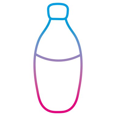 bozulmuş satır güzel cam şişe temiz nesne vektör çizim