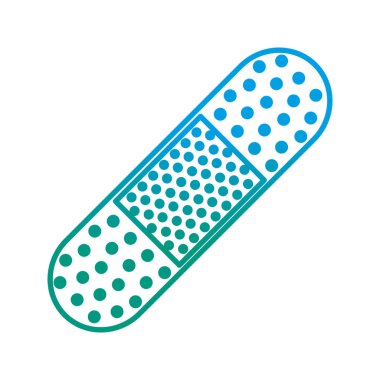 bozulmuş çizgi tıbbi yardım yapışkanlı bant tedavi vektör çizim