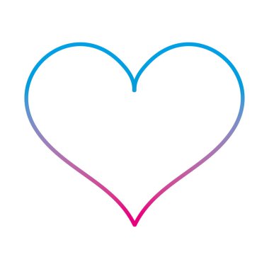 bozulmuş satır kalp tasarım syombol aşk ve tutku vektör şekil