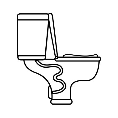 satır Tuvalet sıhhi tesisat donatım hizmet onarım vektör çizim