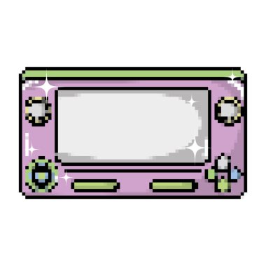 düğmeleri teknoloji vektör çizim ile simülatörü video oyunu konsolu