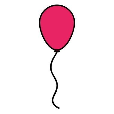 renk eğlenceli balon parti süsleme tasarlamak vektör