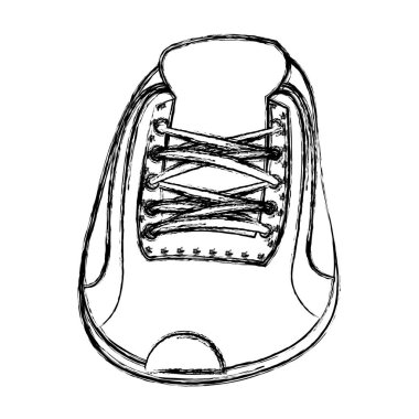 grunge spor spor ayakkabı ayakkabı koşu eğitim vektör çizim için