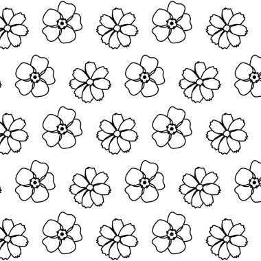 Doğa yaprakları arka plan vektör çizim ile güzel çiçek hattı