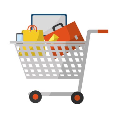 alışveriş sepeti vektör çizim içinde Satılık market ürünleri