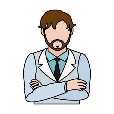 yüzü olmayan adam doktor ve tıp Tekdüzen vektör çizim