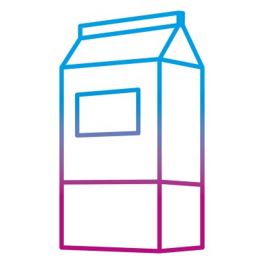 satır sağlıklı süt taze içecek kutusu vektör çizim bozulmuş