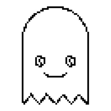 satırı piksel mutlu video oyunu sanal karakter vektör çizim