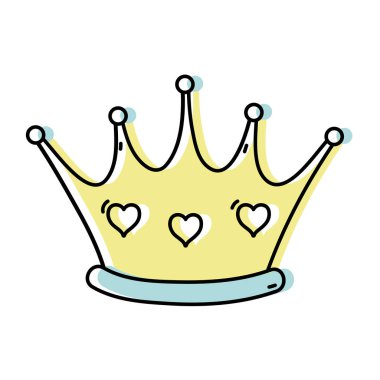 renk Kraliçe Lüks crown kupa dekorasyon vektör çizim ile taşındı