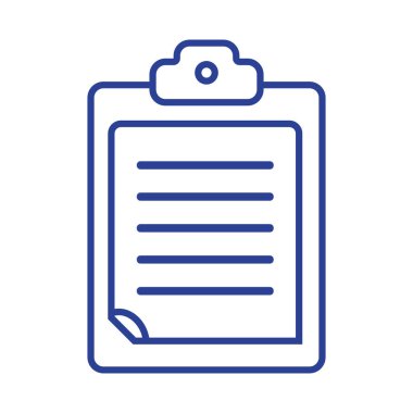 satır onay listesi iş belge içinde Pano tasarlamak vektör