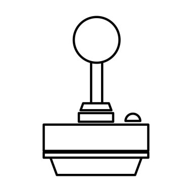 çizgi video oyunu denetleyicisi düğmesini konsol oyuncu vektör çizim için