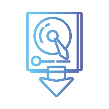 satır veri hdd sistem sunucu teknoloji vektör çizim