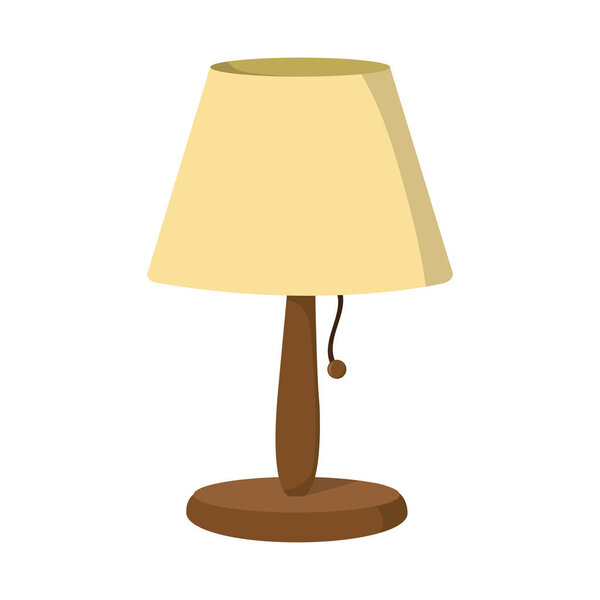 электрическая лампа для освещения объектов декоративной векторной иллюстрации
