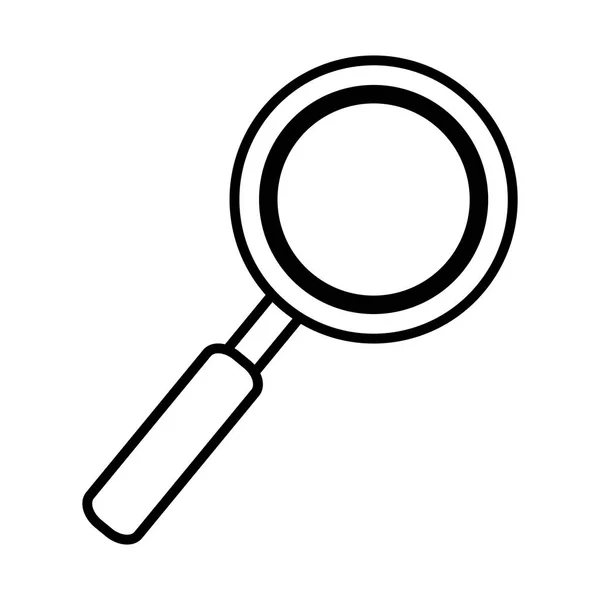 Γραμμή Μεγεθυντικό Φακό Οπτικό Εργαλείο Για Την Αναζήτηση Εικονογράφηση Διάνυσμα — Διανυσματικό Αρχείο