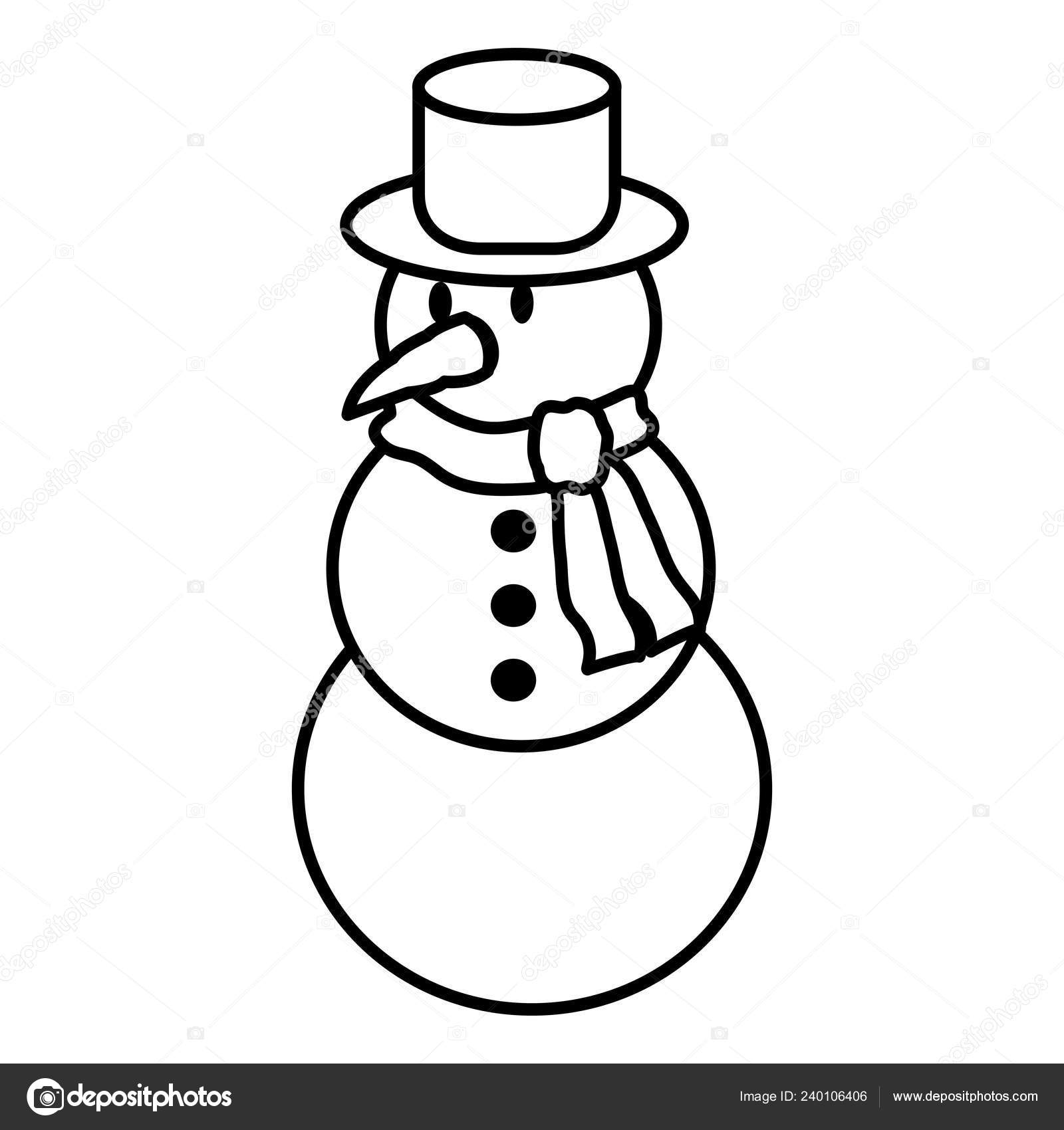 snowman hat and scarf