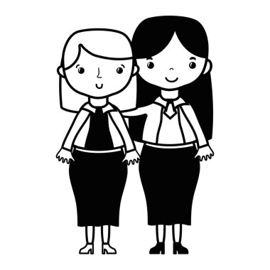 kontur öğretmen ile öğrenci sınıf eğitim ders vektör çizim için