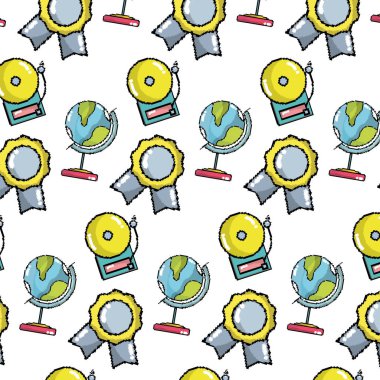 MEGAL global harita masası ve çan arka plan vektör çizim ile