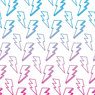 degraed çizgi grafik gök gürültüsü el şekli arka plan vektör çizim çekilmiş