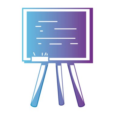 satır okul yazı tahtası ahşap çerçeve tasarım vektör çizim ile