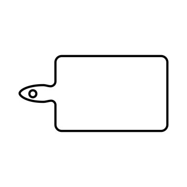 satırı ağaç kesme tahtası mutfak gereçler vektör çizim