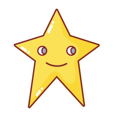 video oyunu yıldız karakteri simge vektör çizim