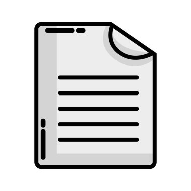 vektör çizim gri tonlamalı iş belgesi iş verileri arşivlemek