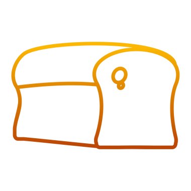 bozulmuş satır lezzetli çavdar kepekli ekmek yemek vektör çizim