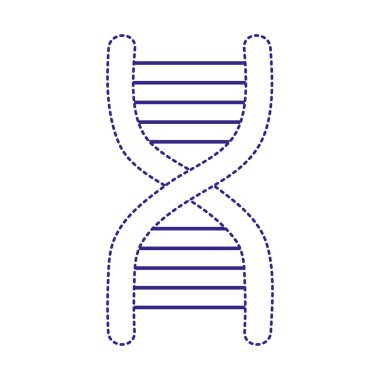 noktalı şekil dna bilim Tıbbi molekül yapısı vektör çizim