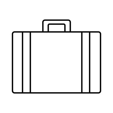 Belge kağıtları vektör çizim kaydetmek için çizgi evrak çantası nesnesi