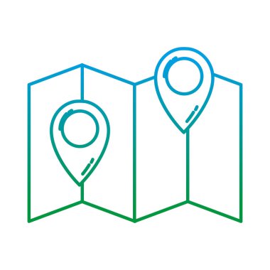 satır global harita konumu sembolleri vektör çizim seyahat etmek ile bozulmuş