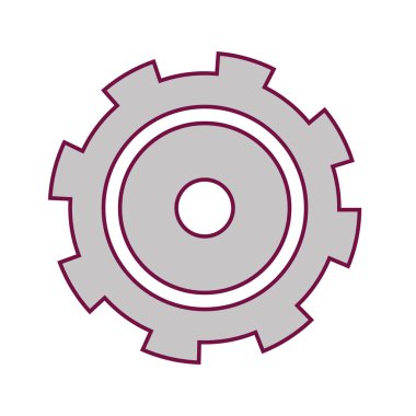 Sanayi dişli işlemi motoru makine vektör çizim