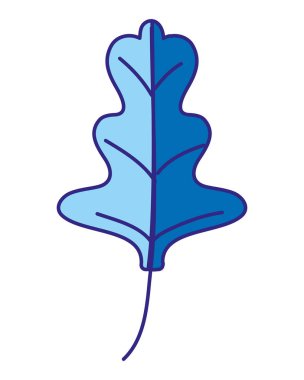 Duo renk turp yaprağı tropikal doğa bitki vektör çizim