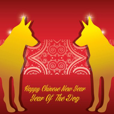 mutlu çene yeni yıl gelenek vektör çizim