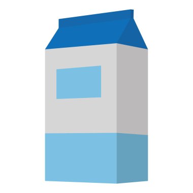 sağlıklı süt taze içecek kutusu vektör çizim