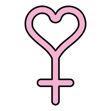 renk kadın stil tatil kutlama vektör çizim için sembol