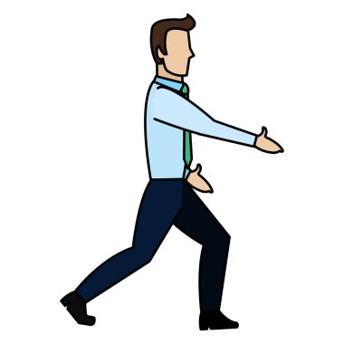 renk kurumsal işadamı özel manegar profesyonel vektör çizim