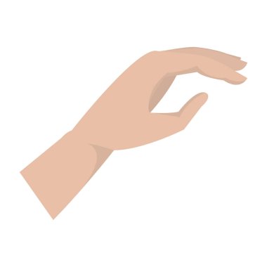 el kol parmak iletişim jest vektör çizim ile