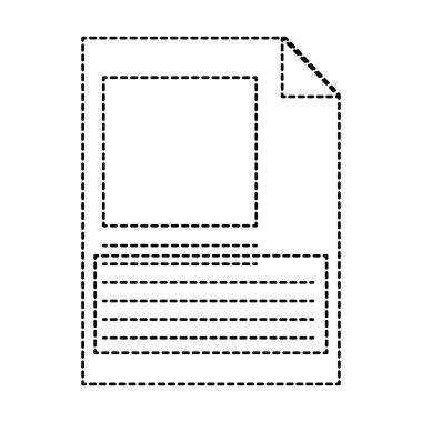 noktalı şekli iş kağıt belge office bilgi vektör çizim