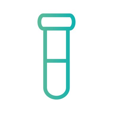 çizgi tıbbi tüp Analizi testi vektör çizim