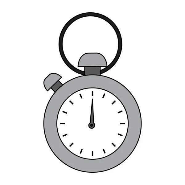 Linea Cronometro Conoscere Misurare Tempo — Vettoriale Stock