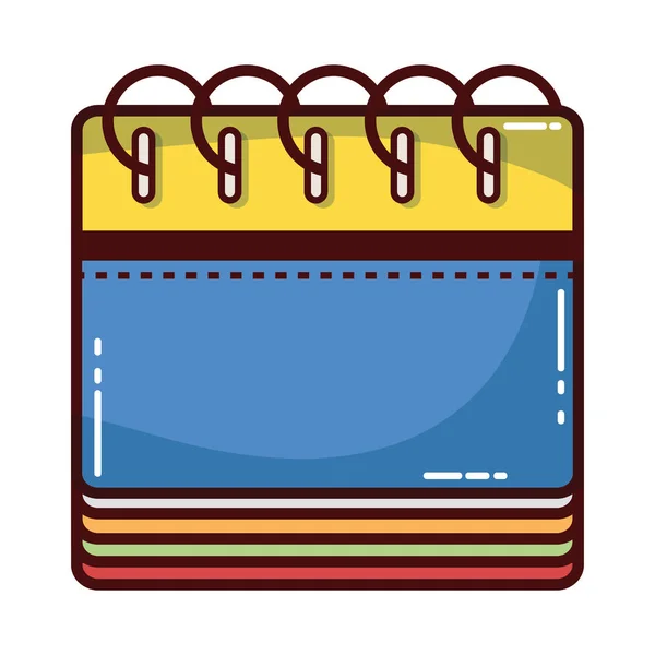 Calendar Information Organizer Event Day Vector Illustration — Stock Vector