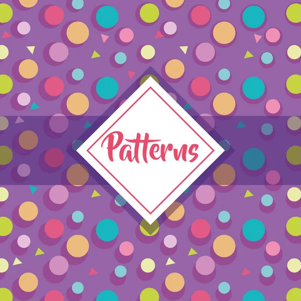 Patterns Geometric Modern Graphic Background Design Vector Illustration — Stock Vector
