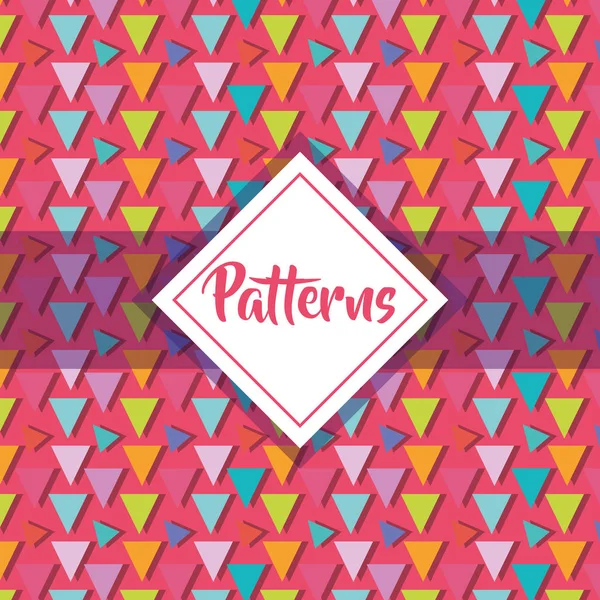 Patterns Geometric Modern Graphic Background Design Vector Illustration — Stock Vector